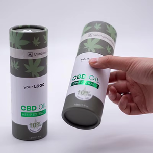 Boîtes d'emballage cylindriques à faible MOQ 2026, boîte d'emballage CBD, tube en papier imprimé pour cosmétiques - Product Image 6