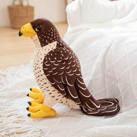 Vente en gros de jouets en peluche ODM personnalisés super doux faucon perroquet avec rembourrage en coton PP