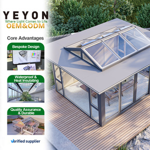 Yeyon 2026 OEM Serre extérieure résidentielle préfabriquée confortable avec panneaux étanches pour culture de plantes et structure en verre - Product Image 1