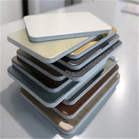 Panneau Composite en aluminium résistant au feu revêtu PVDF, feuille ACM en Alucobond de 3mm et 4mm pour revêtement de mur extérieur