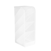 Porte-stylos incliné multi-compartiments, organiseur de bureau, rangement de papeterie pour étudiants, séparateurs carrés en plastique UV XH