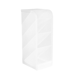 Slanted Insert <b>Pen</b> Holder Multi Compartment Desk Organizer For Student Stationery Storage Plastic Square Shape With Partitions - Product Image 4