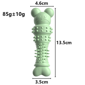 Jouet pour chien anti-stress à mâcher et à gratter, motif empreinte de dessin animé, résistant aux morsures, couineur, pour l'entraînement des animaux de compagnie, en caoutchouc durable - Product Image 3