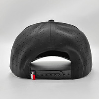 Gorras de Golf Personalizadas al por Mayor OEM, Gorra de Béisbol de 5 Paneles de Poliéster con Logotipo Bordado, Orificios Cortados con Láser, Cuerda, Gorra Deportiva Impermeable