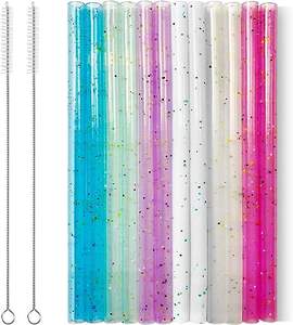 Pailles à boire en silicone réutilisables de qualité alimentaire 2 brosses de nettoyage écologiques pour gobelets de 30oz Service de coupe RTIC <span class=keywords><strong>Yeti</strong></span> Ozark - Product Image 2