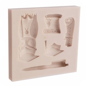 Moule en silicone DIY pour gâteau et fondant, forme rectangulaire 3D, 5 variantes, motif drôle de diplôme, chapeau de docteur et stylo à bille, pour la saison des diplômes - Product Image 4