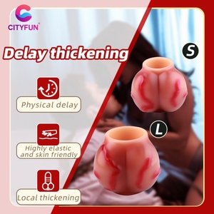 CITYFUN Realistic Dog Knot Cock <b>Ring</b> Penis Enlargement Delay Ejaculation <b>Couples</b> Sex Stimulation Enhancer Cock <b>Ring</b> for Men - Product Image 5