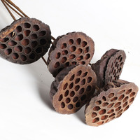 Accessoires photo, arrangement floral en bois simple, kapok, cône de pin, gland, fleur séchée avec tige pour la décoration zen de la maison et du salon