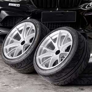 Jantes en alliage <span class=keywords><strong>de</strong></span> 17/18/19 pouces, fabrication par formage à flux, 5x112/114.3/120 PCD pour Audi BMW Mercedes Honda Toyota Mazda Mitsubishi Kia - Product Image 1