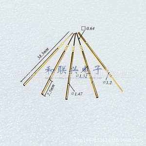 Prise de sonde RL75-4W 1.32mm pour broches de test de la série PL75, pièces de connecteur plaquées or - Product Image 2