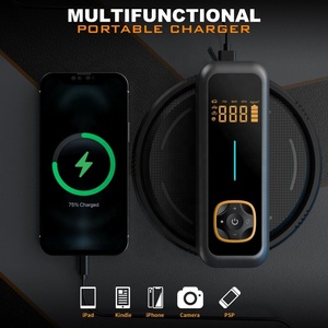 Nuevo Compresor de Aire Portátil Inalámbrico de 12V para Auto, con Manómetro Digital, 10000mAh, Monitor de Presión de Neumáticos, Luz de Emergencia - Product Image 2