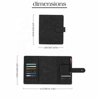 Hongbo Best-seller 7 couleurs cuir de vachette lié A5 Agenda/planificateur/Journal/Journal/couverture de cahier pour inserts en spirale à feuilles mobiles