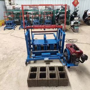 Di alta qualità cemento blocco che fa macchina con motore Diesel o generatore per aree di scarsa alimentazione - Product Image 1