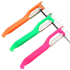 Éplucheurs en acier inoxydable et plastique, lot de 3, éplucheurs manuels pour fruits et légumes, faciles à nettoyer - Product Image 5