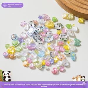 Autocollants en relief 3D, véritable autocollant en cristal de fraise solide, lapin, récompense pour les enfants, les élèves, autocollant gonflé 3D - Product Image 6