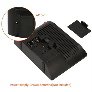 Réveil numérique <span class=keywords><strong>de</strong></span> bureau en plastique avec double alarme, calendrier, température, humidité, rétroéclairage réglable et support intégré pour la maison - Product Image 5