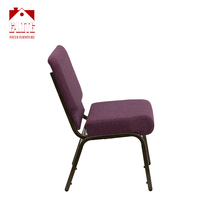 Chaises d'église empilables à emboîtement en usine pour banquets de conférence meubles d'hôtel