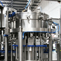 Machines de remplissage automatique de bouteilles d'eau de précision, machine de mise en bouteille 3 en 1 pour la production d'eau minérale en bouteille PET