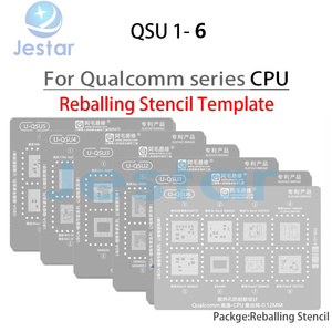Pochoir de reboulage BGA QSU1-6 pour processeurs Qualcomm série SM8750 SM8635/7635 SM8350 SM8250 <span class=keywords><strong>SM8475</strong></span> SM7325 SM7125 SM7350 SM8150 SM7250 - Product Image 1