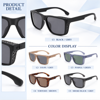 Nouvelle Arrivée 2026 – Lunettes de Soleil Homme en Gros, Monture Carrée Style Urbain en PC, Lunettes de Mode Personnalisables avec Logo, Lunettes de Pêche Polarisées