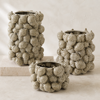 Vase en céramique sculptural inspiré de la nature, vase à fleurs en forme de gland pour la décoration saisonnière