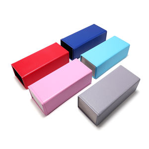 2025 usine en gros mode multicolore choisir étuis à lunettes de soleil PVC extérieur velours à l'intérieur étuis pliables Estuche Gafas - Product Image 3