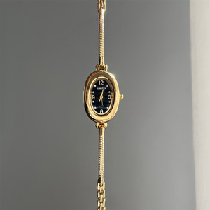 Nuevo Reloj de Pulsera para Mujer 2025, Reloj de Pulsera con Incrustaciones de Oro, Estilo Retro, Simple, Vintage, Pequeño - Product Image 5