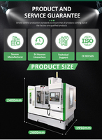 Petit centre d'usinage vertical CNC 3 axes VMC650 Broche de BT40-120 de haute précision GSK Control Mini fraiseuse à métaux