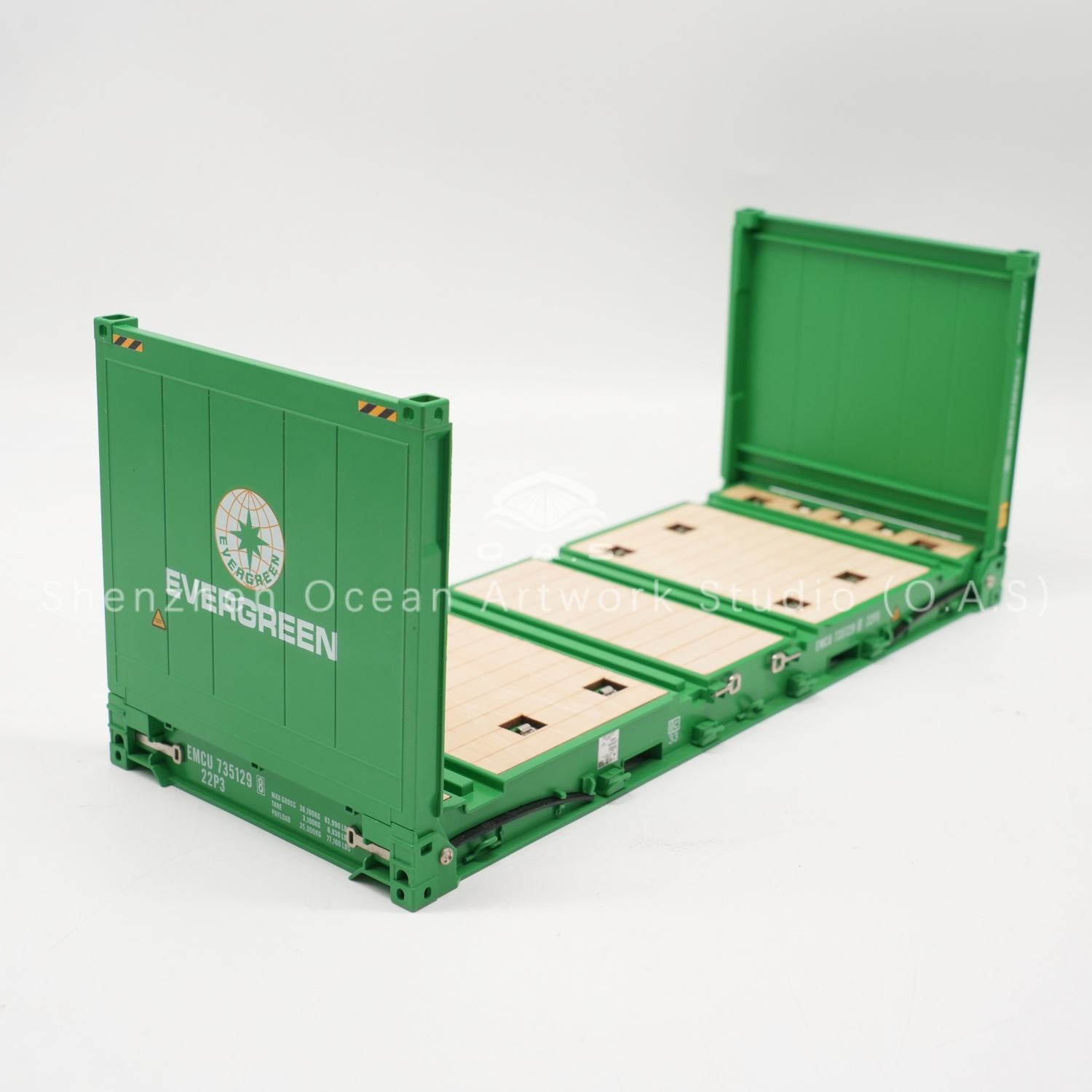 Modèle de conteneur EVERGREEN Flat Rack