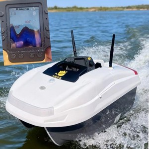 TRY&V SU8 - <span class=keywords><strong>Barco</strong></span> Cebador con Control Remoto GPS Todo <span class=keywords><strong>en</strong></span> Uno, de Alta Resistencia al Viento Nivel 7, Económico, para Pesca de Grandes Peces - Product Image 1