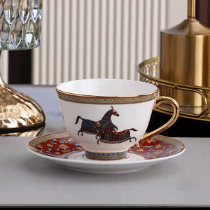 Wholesale Bone China Luxury Ceramic <b>Dinnerware</b> <b>Set</b> Gold Luxury Porcelain Designer <b>Dinnerware</b> <b>Set</b> for Dinner - Product Image 3