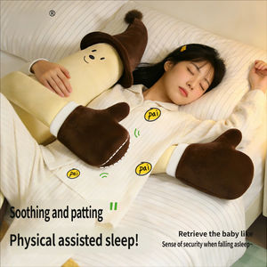 Oreiller de sommeil pour filles et femmes enceintes, avec compression chaude apaisante pour les jambes et le ventre, en coton avec rembourrage en coton PP, forme banane - Product Image 4