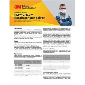 3ม.™วีเฟล็กซ์™ขนาดเท่าของเครื่องช่วยหายใจแบบแบนครึ่งหน้าแบบนำกลับมาใช้ใหม่ได้สำหรับ9162ES ขนาด Small-FFP2อนุภาคที่ผ่านการรับรอง - Product Image 1