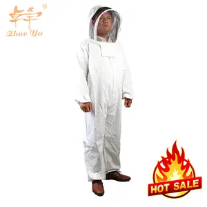 Nuevos trajes de <span class=keywords><strong>apicultura</strong></span> de algodón en ropa de apicultor marrón o blanco - Product Image 1