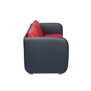 Canapé de réception de bureau moderne et simple pour deux personnes, ensemble modulaire en cuir minimaliste pour le bureau ou la salle d'accueil - Product Image 2