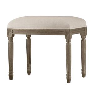 <b>Vintage</b> Carved Solid Wood Footstool Shoe Stool - Product Image 1