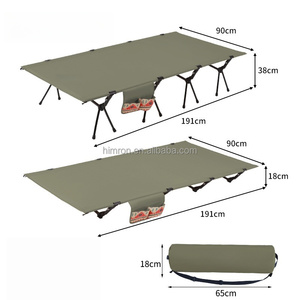 <span class=keywords><strong>Lit</strong></span> de camping pliable réglable en aluminium et tissu Oxford léger et portable pour adultes - Product Image 2