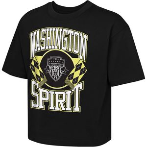เสื้อยืดแขนสั้น FOXA Washington Spirit Girls ทรงปกติ ผ้าฝ้ายเจอร์ซีย์ 100% ระบายอากาศได้ดี พิมพ์ลายโลโก้ด้วยเทคนิคซิลค์สกรีน - Product Image 1