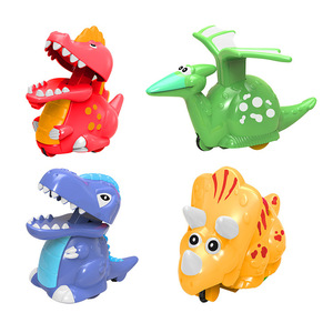 Modèle identique à celui de Douyin 807, petits dinosaures à pression et à inertie, <span class=keywords><strong>T</strong></span>-<span class=keywords><strong>Rex</strong></span> pour enfants, vente en gros pour les stands de garçons - Product Image 1