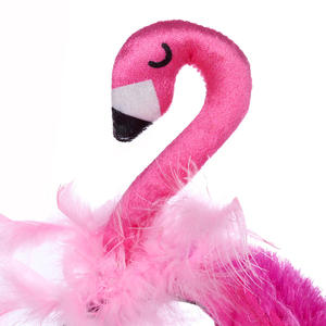 Personaje <span class=keywords><strong>de</strong></span> dibujos animados flamenco Cosplay Pretty Pink Flamingo vestido disfraz niña niños sombreros animales Halloween - Product Image 4