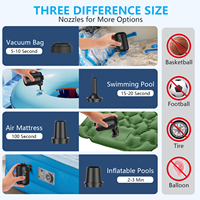 Bomba de Aire Portátil Mini 2026 de Gran Venta para Inflables, Bomba de Aire Portátil con Batería USB de 4000mAh, Dispositivo de Vacío para Bolsas de Vacío