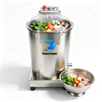 Industriële groente- en fruitreinigingsmachine met tandwielmotor, roestvrij staal, capaciteit 20kg/u, 380V/220V, merk Powerfriend