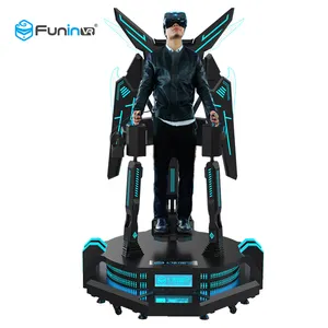 2020 أحدث ZHUOYUAN Funin VR آلة نظام الطيران مع مقعد متحرك جولات ترفيهية لرحلة النسر VR