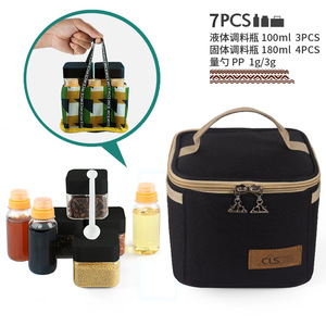 Cls Outdoor Spice Bottle Set 7 Piece Portable Seasoning Jars For <b>Camping</b> <b>Kitchen</b> Use - Product Image 4