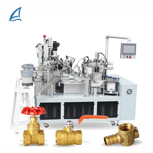 High Speed Automatic 16 Bit Disc Type Brass Valve Assembly Machine For Ball Valves