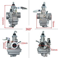 Carburador de Alta Calidad de 23 mm para Motocicleta Bajaj Discover 125 BS4 Scooter ATV Moped 2005-2012