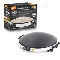 Crêpière et Machine à Pancakes Électrique RAF 2000W 45cm de Diamètre, Portable, Antiadhésive, pour Crêpes et Pizzas, Automatique