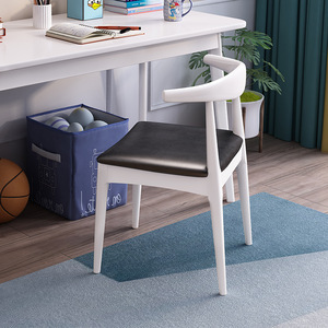 Silla de madera maciza ajustable con cuerno de <span class=keywords><strong>Toro</strong></span>, sillas de comedor de aprendizaje para niños, sillas de oficina, salón, sala de estar, sillas de <span class=keywords><strong>Hotel</strong></span> - Product Image 2