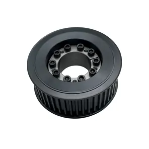 Wholesales Price Pilot Bore Aluminum S45C Expansion Sleeve Timing Belt Pulley With Blackening