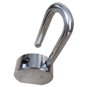 <span class=keywords><strong>Cadenas</strong></span> en acier <span class=keywords><strong>rond</strong></span> avec logo personnalisé, anse longue, de qualité supérieure, couleur argent, fabriqué en Chine - Product Image 1